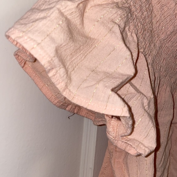 Harve Bernard Large Off The Shoulder Peach Blouse Top - Picture 7 of 9